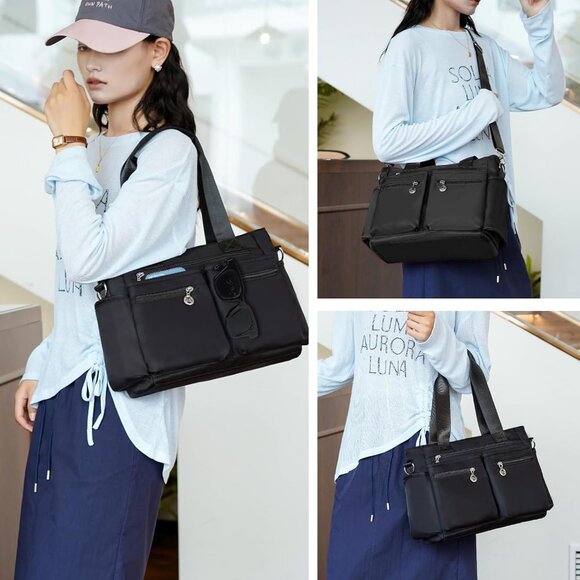 Large Tote Bag for Women, Waterproof Crossbody Purse With Multi Pockets, Shoulde - Picture 5 of 6